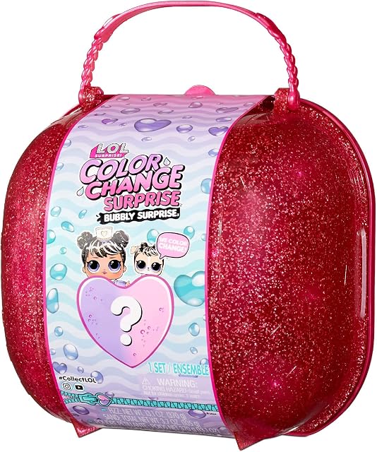 L.O.L. Surprise! 117995EUC LOL Bubbly Exclusive Doll & Pet, Many Surprises, Fun Colour Change Effect in Ice Cold Water and Fashion, Pink Style