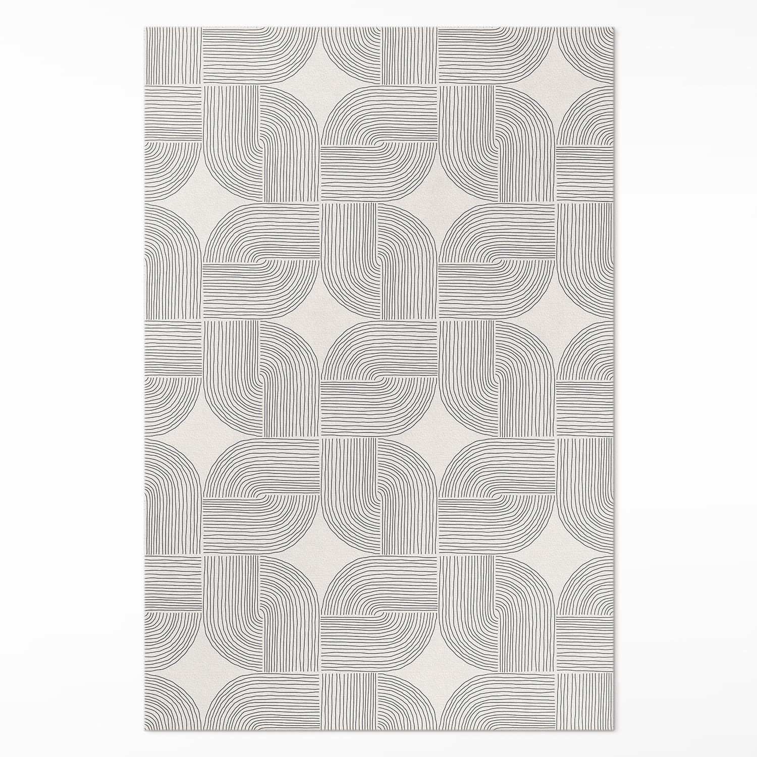 Tapis en vinyle 80x120 cm de cuisine et salon style tresse linéaire