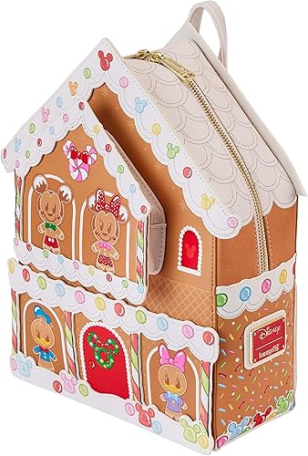 Vista 3 de Loungefly X Disney Mickey and Friends - Mini mochila de casa de jengibre - Disneybound Disney Lovers