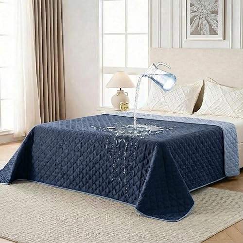 Miniatura 8 de Manta impermeable 100% de doble cara, funda de sofá lavable para perros, funda reversible para cama de perro, protector de muebles de sofá (gris