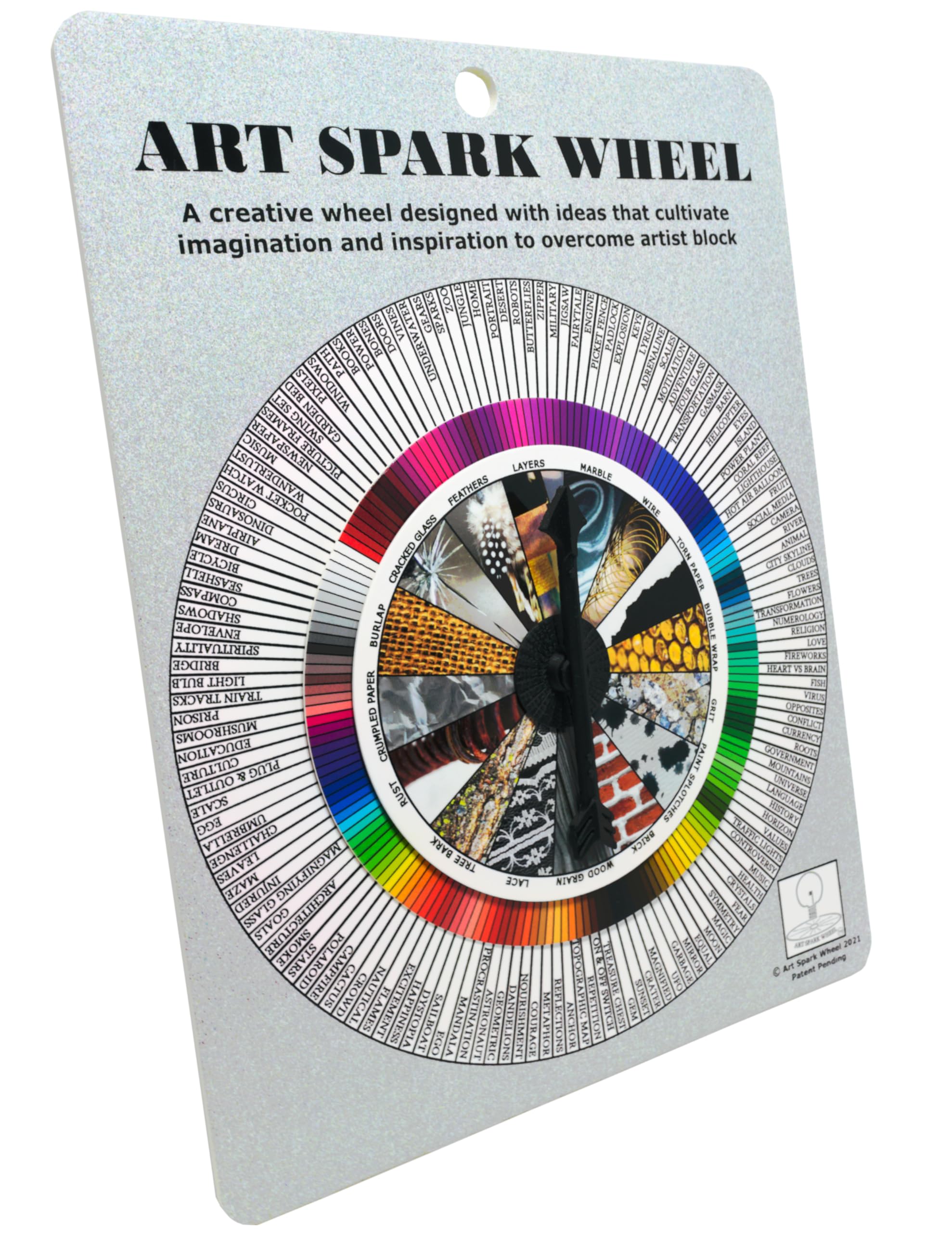 Art Spark Wheel Art Game: Drawing & Painting Inspiration for Artists, Teachers, Adults, & Teens - Educational Art Supplies for Classroom and Studio - Unique Gifts for Artists