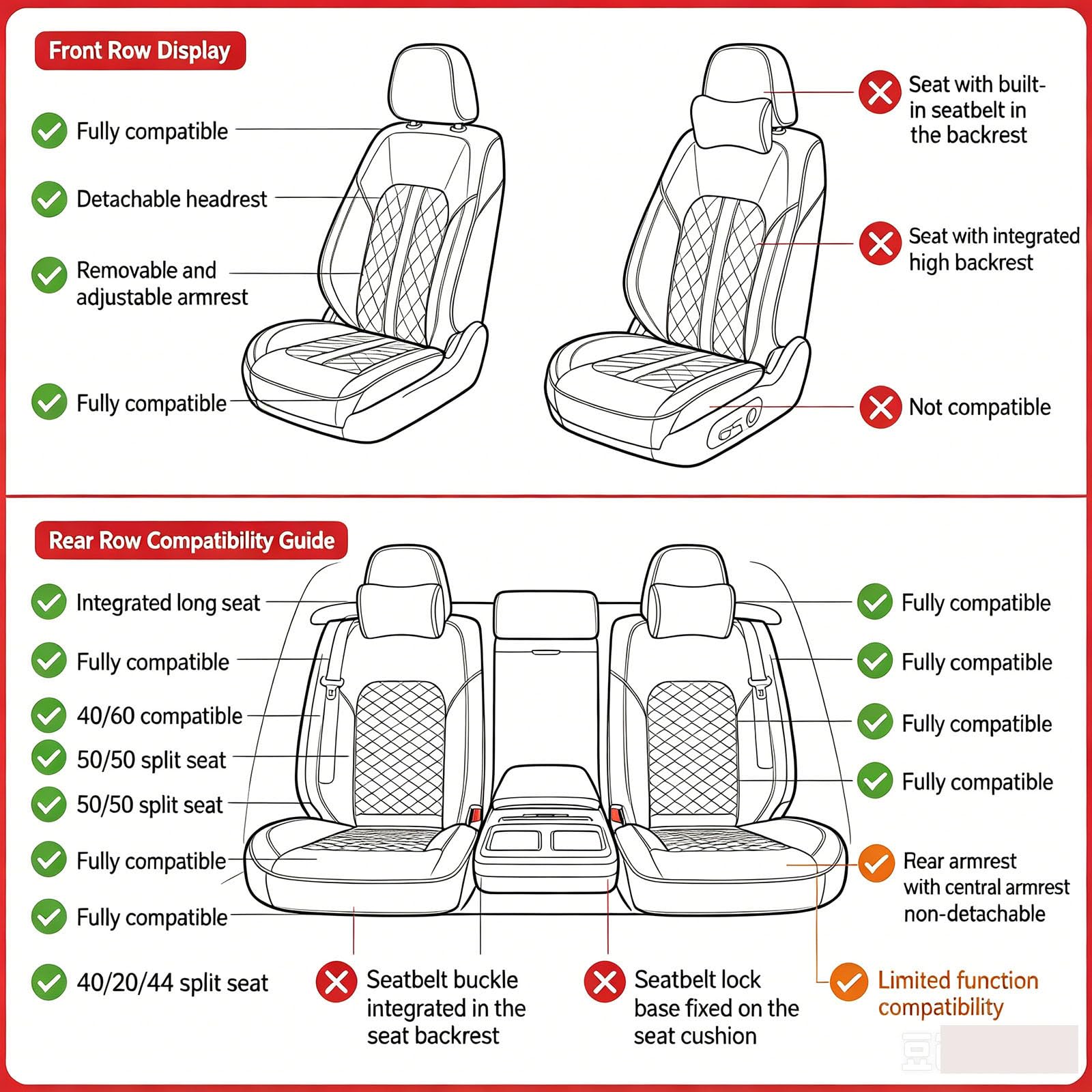 Ensemble De Housses Siège Auto, pour Renault Twingo I, II, III (1993-2025 2026) Confortable Antidérapants Et Respirant Quatre Saisons Protection Couvre,Silver