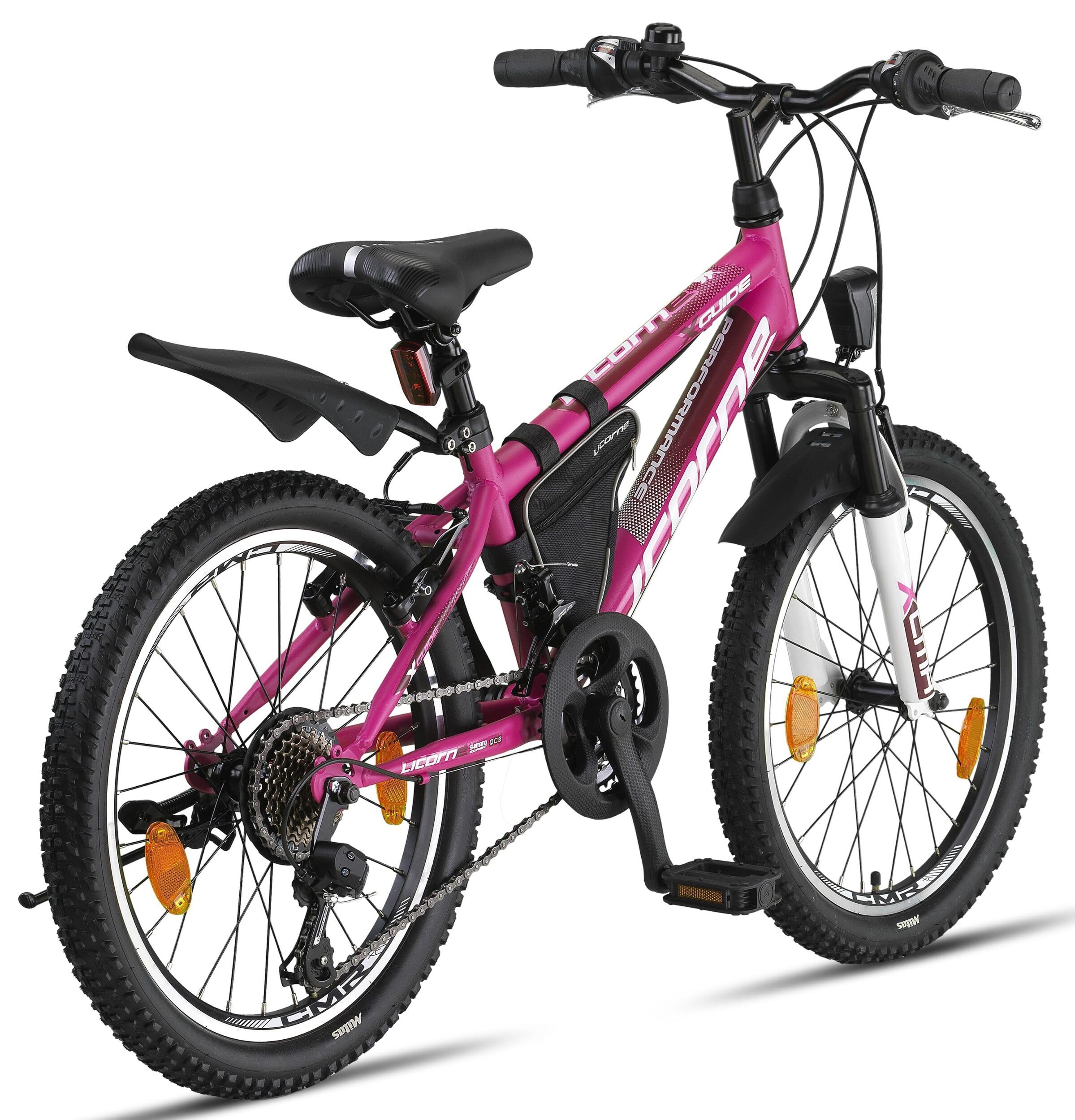 Licorne Bike Guide Premium Mountain Bike en bicicleta de 20, 24, 26, 27,5 y 29 pulgadas para niñas, niños, hombres y mujeres