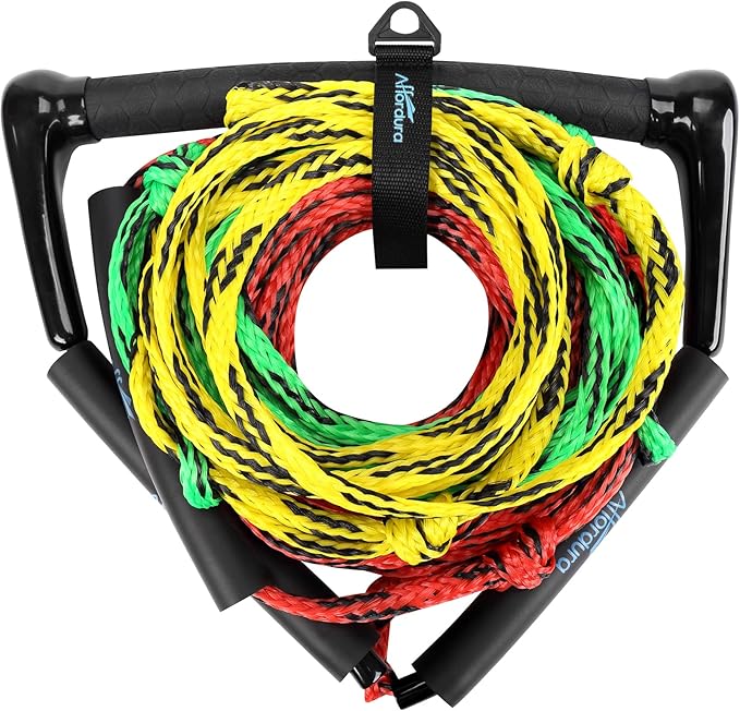 Affordura Water Ski Rope Wakeboard Rope with Handle Ski Ropes for Water Skiing, Ski