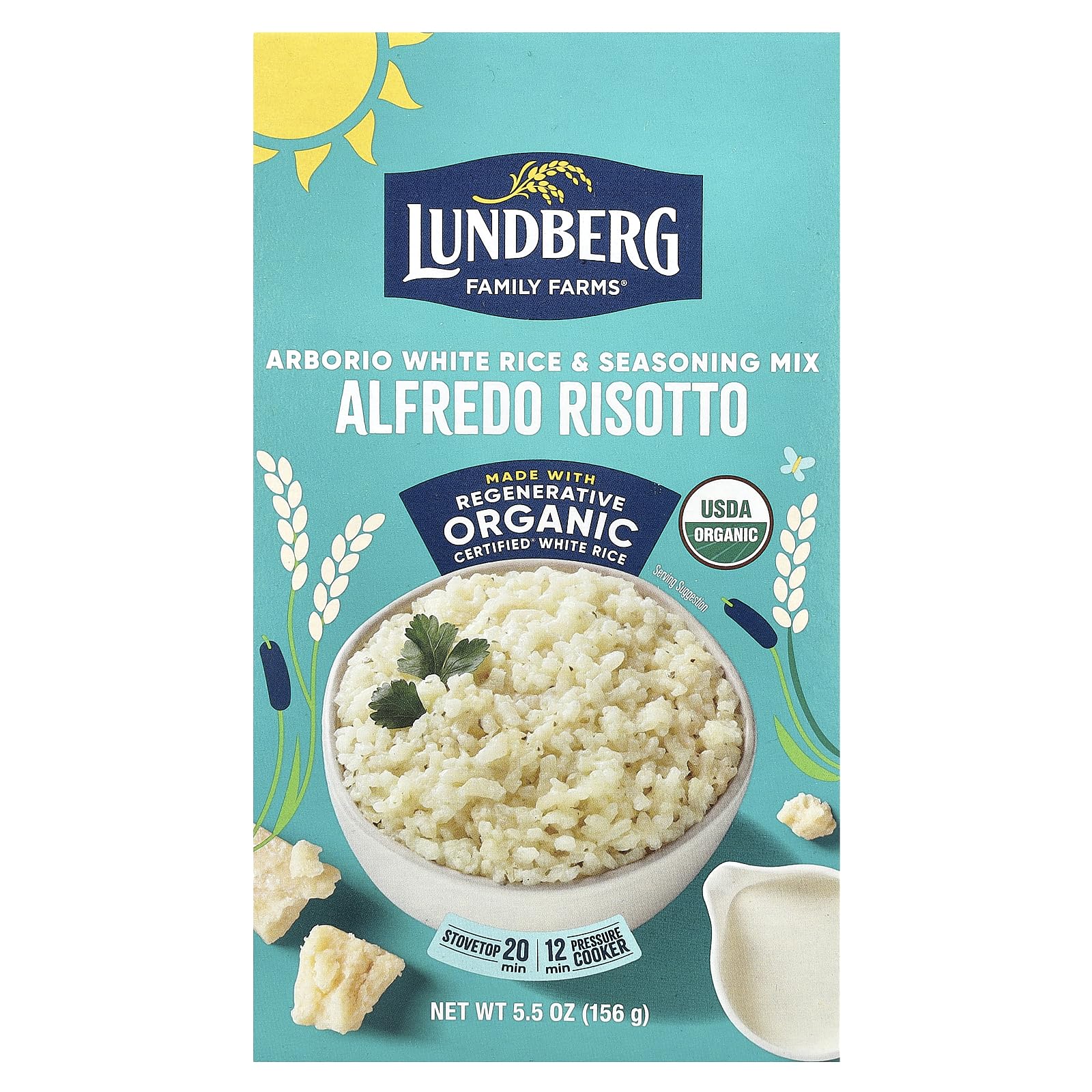 Lundberg Organic Risotto, Alfredo, 5.5 oz (156 g)