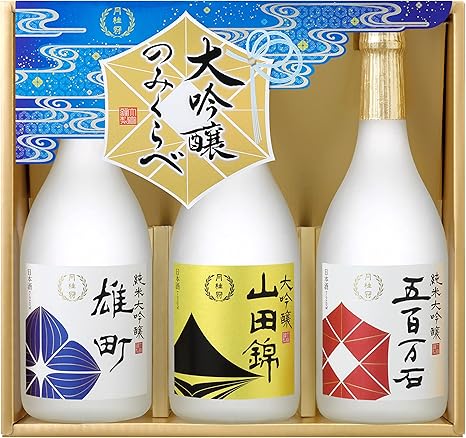 Amazon Co Jp お中元 ギフト 月桂冠 大吟醸飲みくらべ 3本詰セット 日本酒 15 5度 京都府 7mlx3本 食品 飲料 お酒