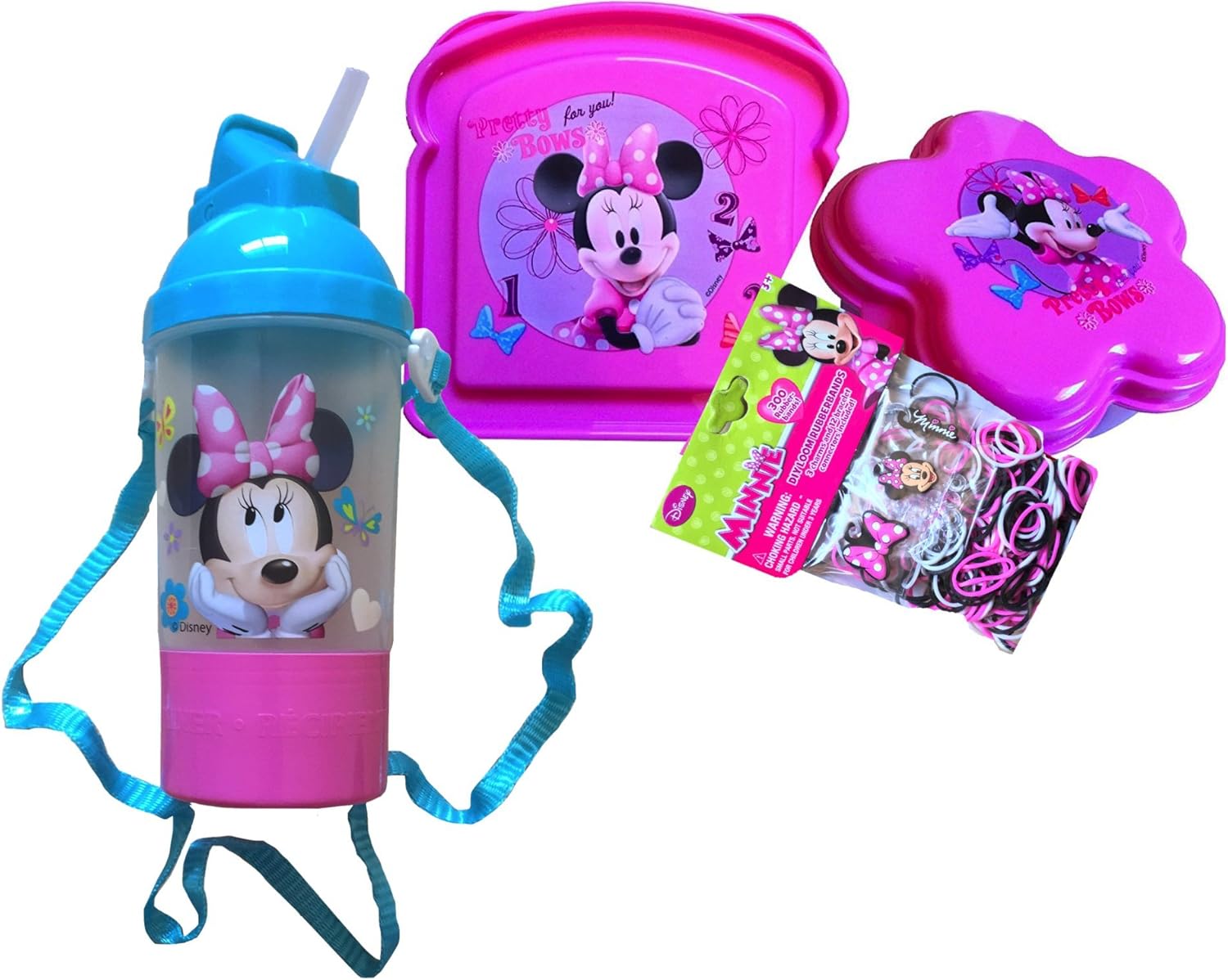 Disney Minnie Mouse Back to School 3 Piece Lunch Set with
