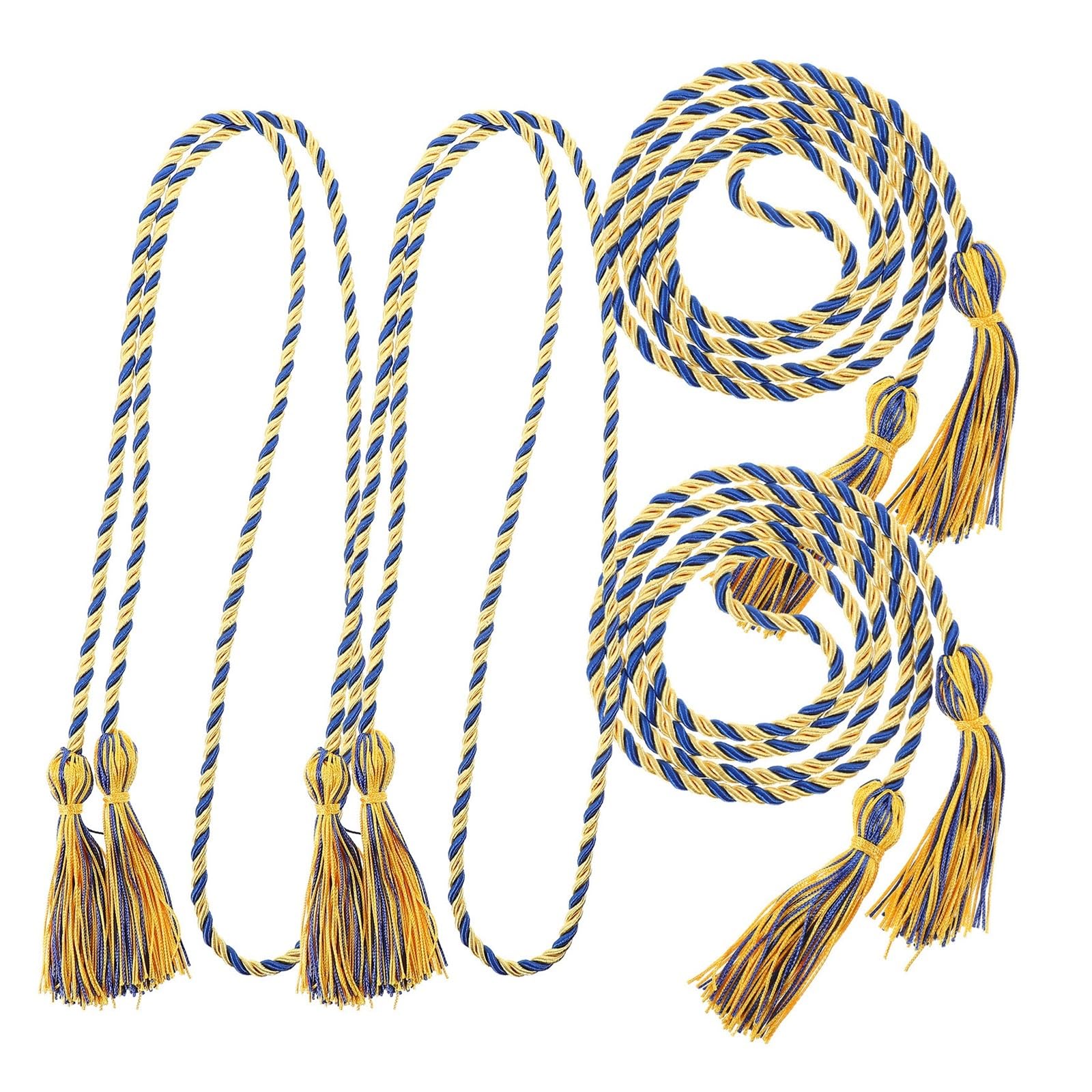 Cordón de graduación trenzado con borlas, 10 piezas para decoración de