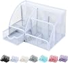 Desk Organizer, Steel, Pen Holder, Metal Mesh, Tabletop Storage, Storage Box, Multi-functional, Durable, Drawer, Stylish, Cosmetics Storage, Stationery Storage, Divider, Office Supplies, Rack Pen