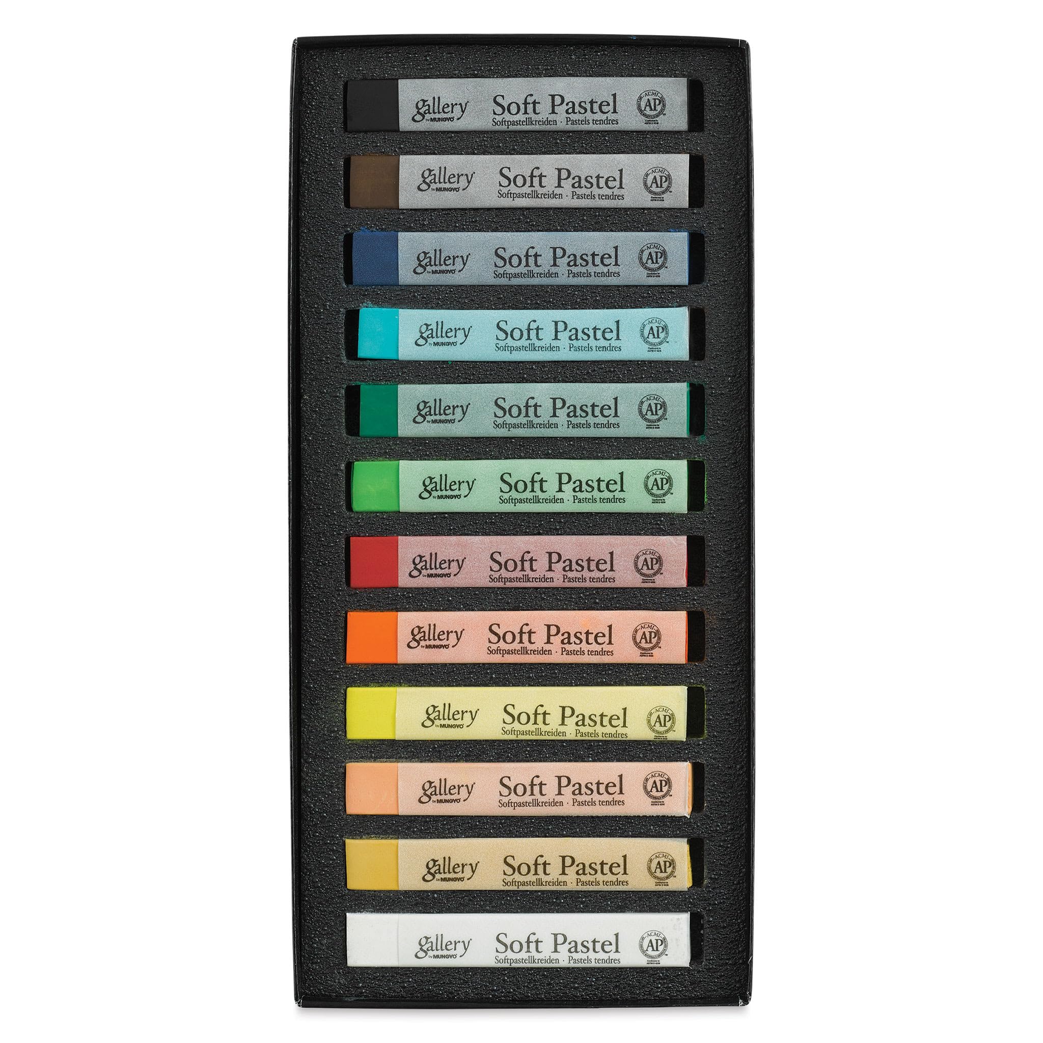 Gallery Artists' Soft Oil Pastels, Professional Quality, 12 Assorted Colors