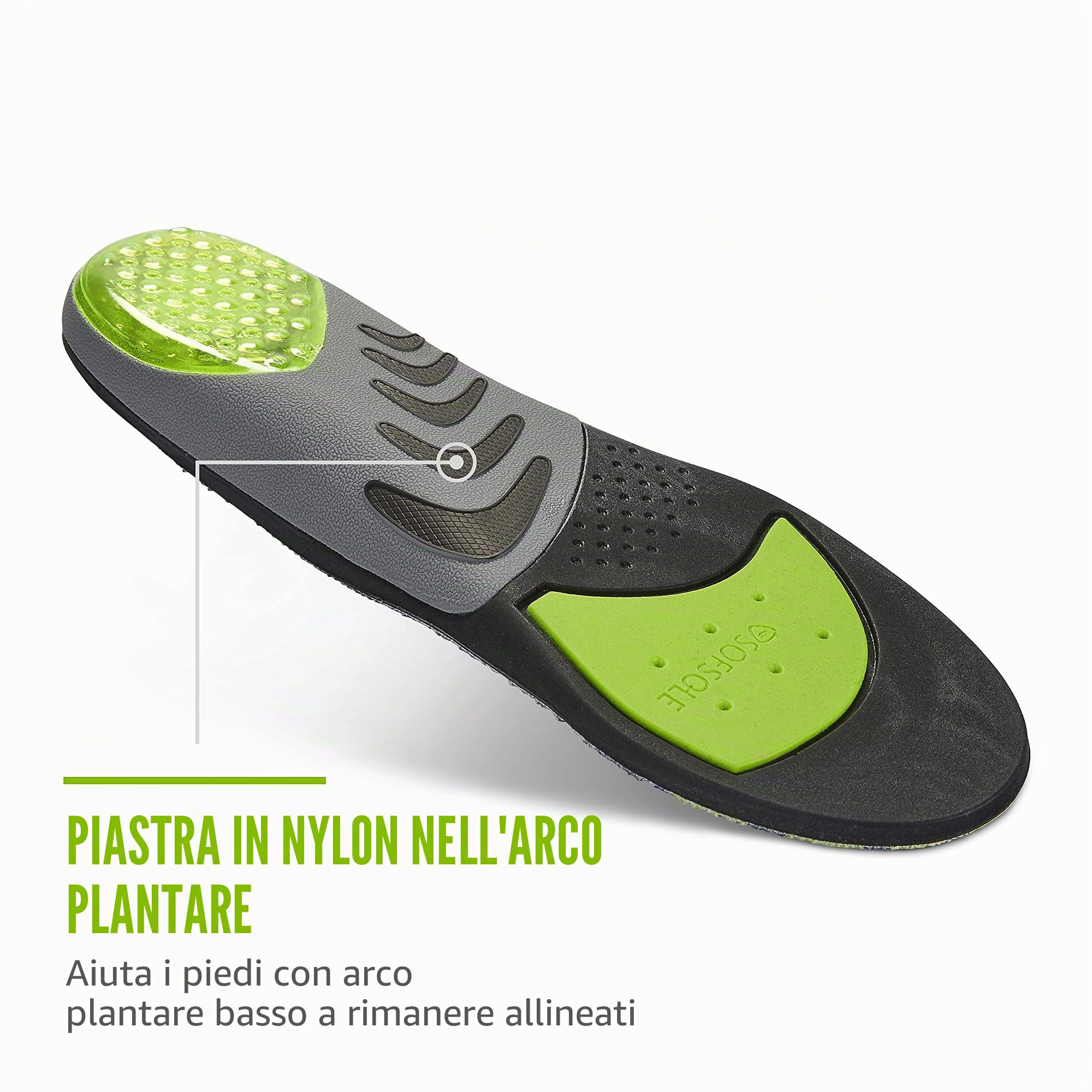 Sof Sole Men's Airr Orthotic Support Full-Length Insole