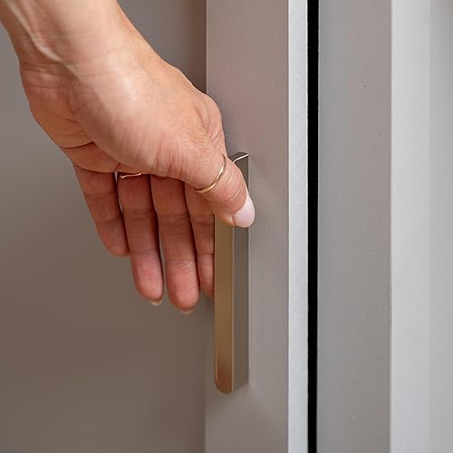 Miniatura 6 de Martha Stewart Hutton Shaker Style Escritorio de oficina en casa con almacenamiento en gris con herrajes de níquel cepillado