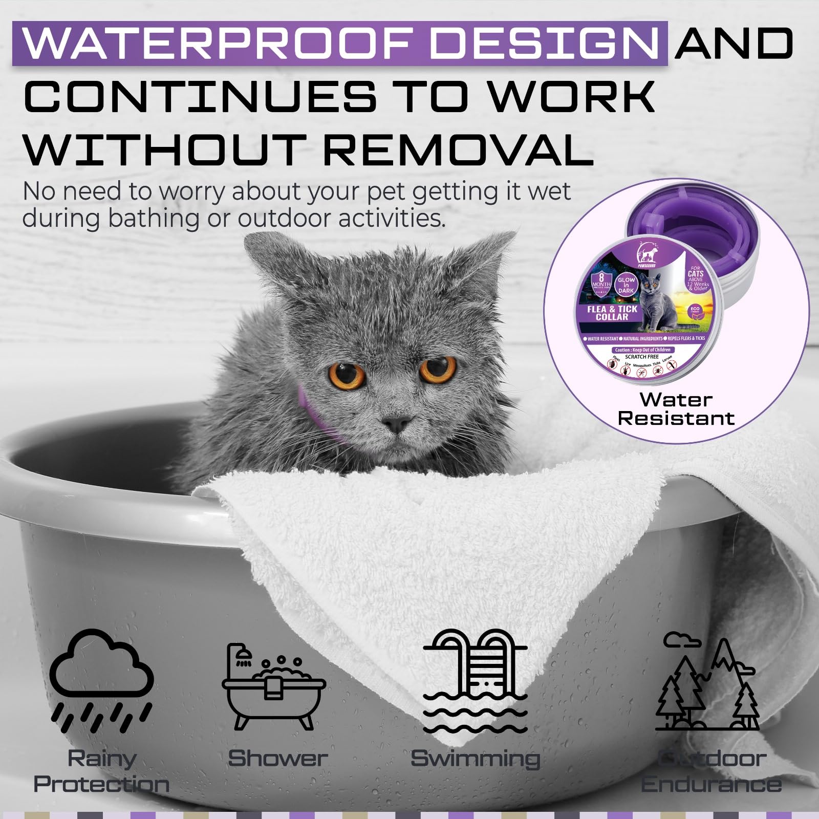 Cat Repellent Treatment, Single Pack Repellent Collar - Image 4