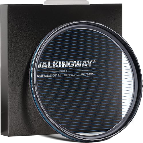 Walking Way Filtro de rayas azules variables de 3.228 in con efecto de rayas circulares de estilo anamórfico para fotografía y videografía