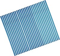 Vista 1 de Pajitas rectas de metal reutilizables azules, 100 unidades a granel (8.5 pulgadas de largo, azul-100 piezas rectas)