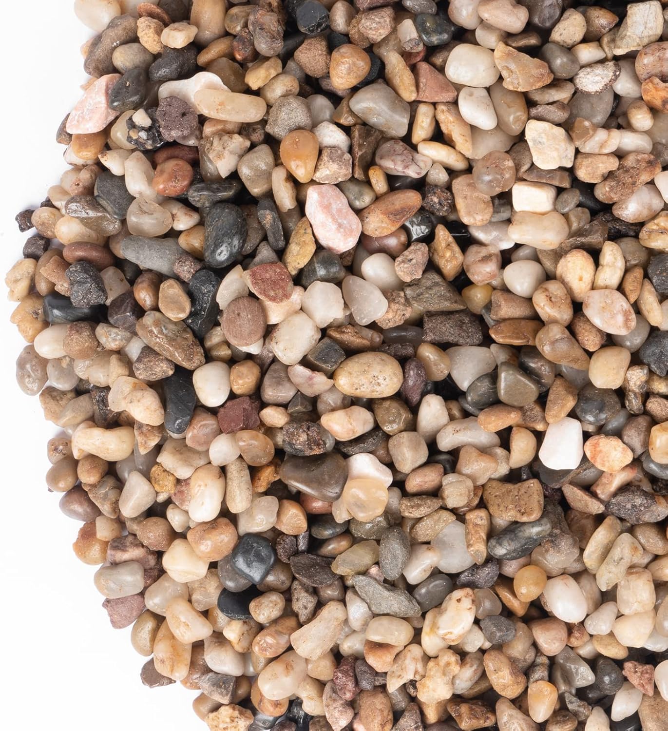 GASPRO 10 Pound Pebbles for Indoor Plants, 3/8 Inch Decorative Rocks for Vase, Succulents, Landscaping, Garden, Highly Polished, Mixed Color