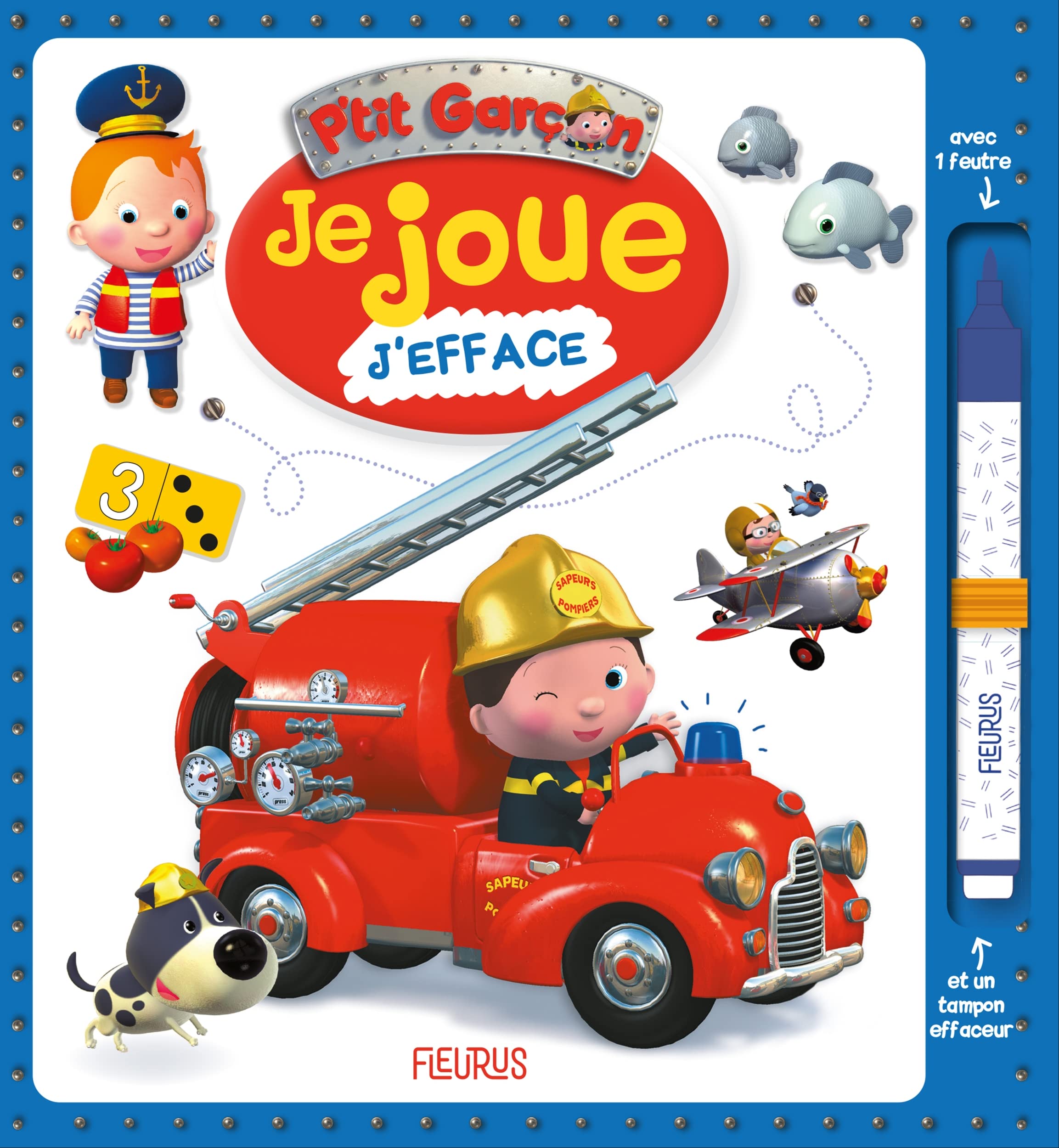 Je joue, j'efface - P'tit garçon (pompier)