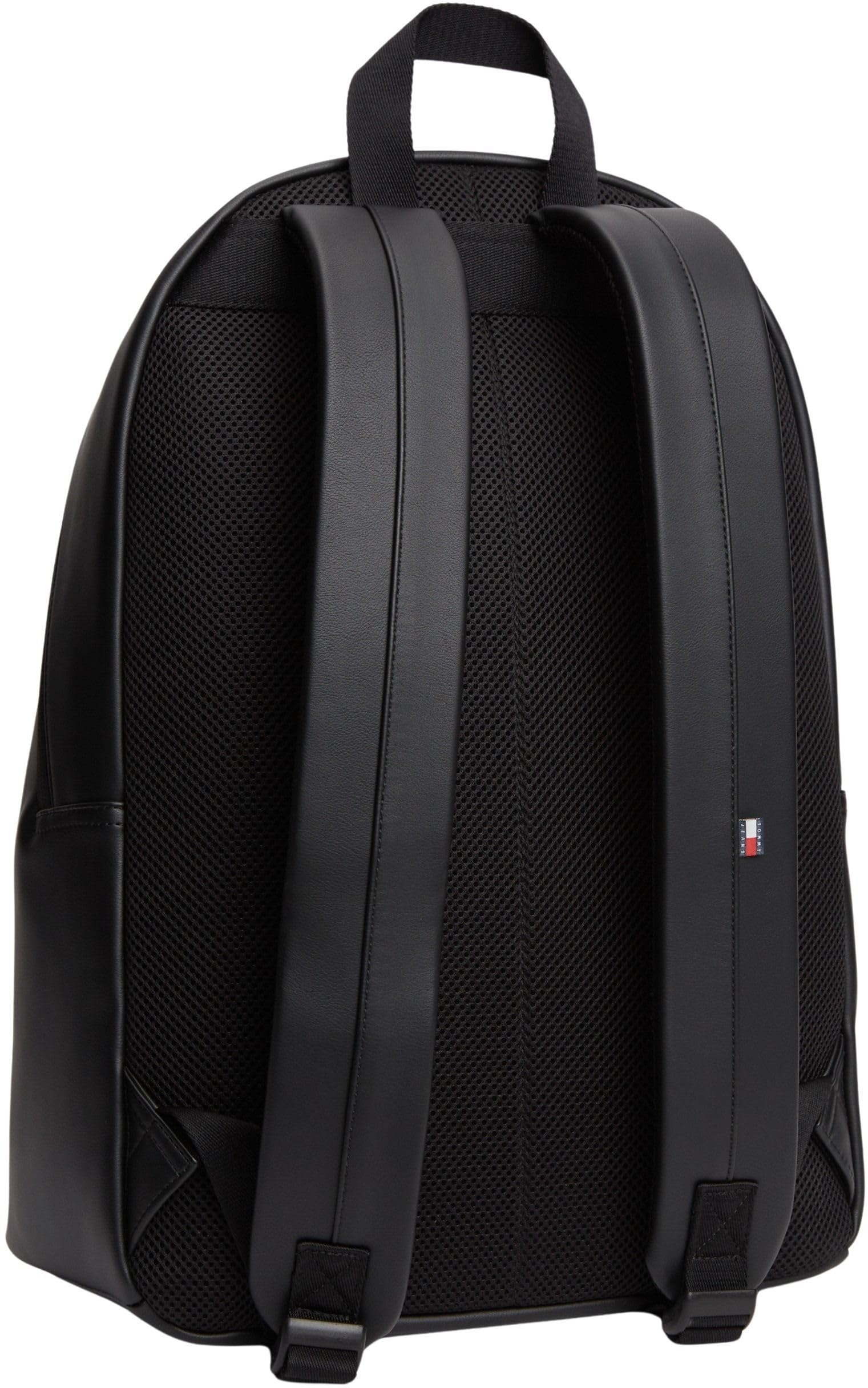 Tommy Jeans Uomo Zaino Essential Daily con Tasca Esterna, Nero (Black), Taglia Unica