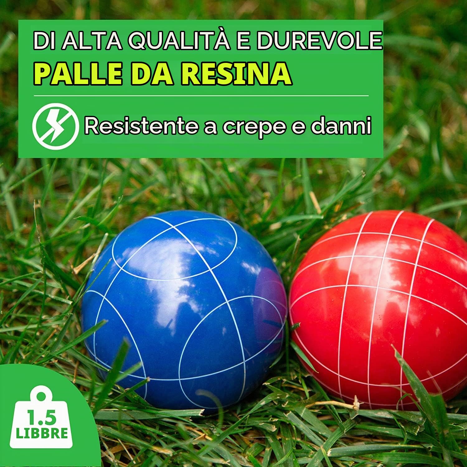 Barcaloo Bocce - Set di palle