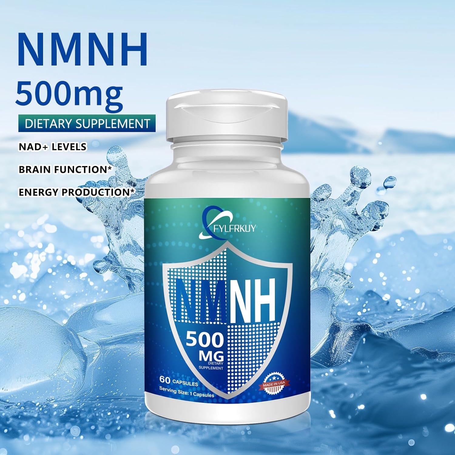 New NMNH 500mg Per Serving (Dihydronicotinamide Mononucleotide), NAD 𝐒𝐮𝐩𝐩𝐥𝐞𝐦𝐞𝐧𝐭𝐬 Pure Organic, More Effective Than NMN for Anti-Aging, Energy, Immunity, Focus - 60 Count - Image 4