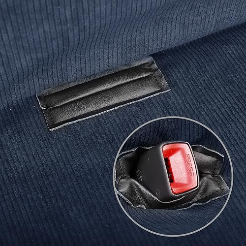 Miniatura 2 de Leader Accessories Funda universal para asiento de coche para asientos de camioneta o banco de automóvil, color azul
