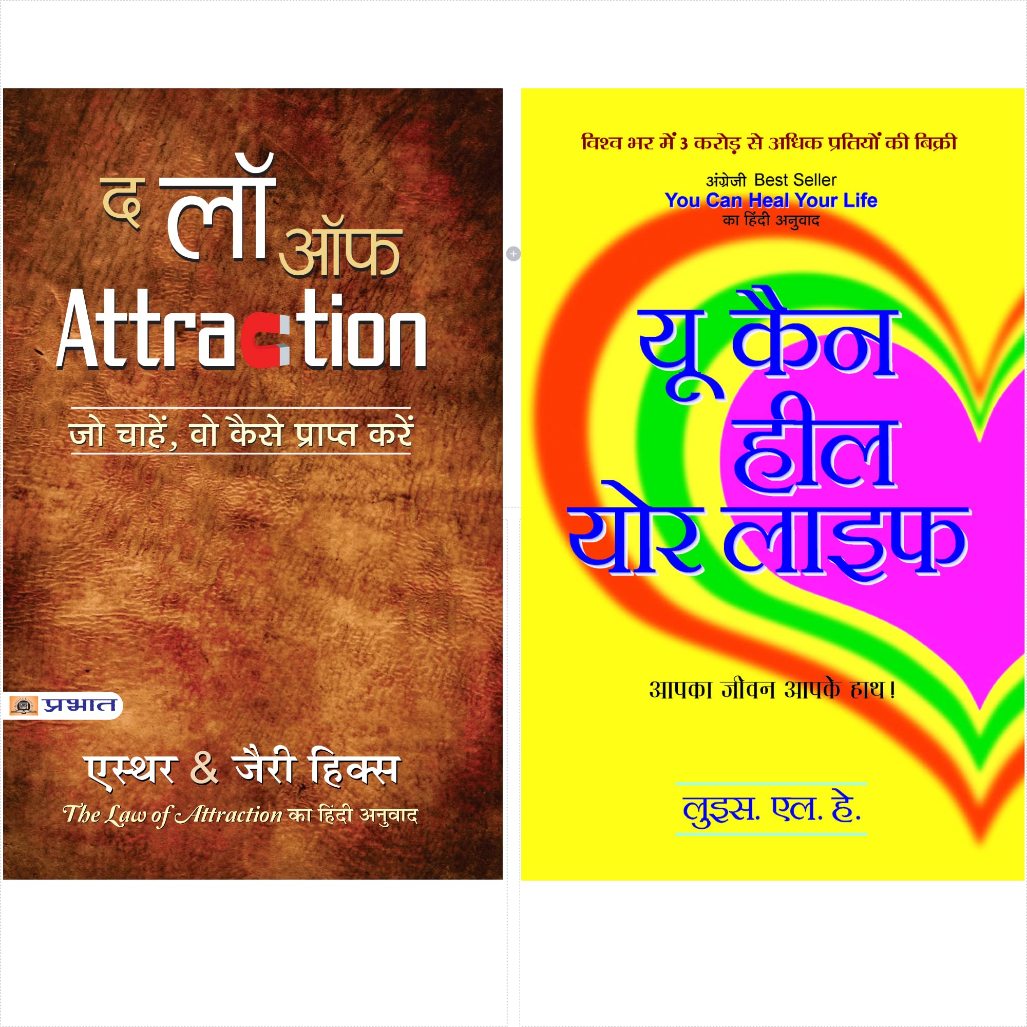 The Law of Attraction You Can Heal Your Life by louise l. hay Esther ; Jerry Hicks in Hindi (Set of 2 Books) [Paperback] Esther ; Jerry Hicks and Louise L Hay