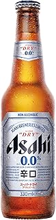 Asahi Super Dry 0.0%, Zero Alcohol Beer, Non Alcoholic & Low Carb, Dry & Crisp, 0% ABV, 330mL (Case of 24 Bottles)