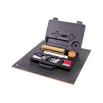 Allpax Heavy-Duty Gasket Cutter 0-940mm Diameter w/Premium Brass Cutter Block and Board, Steel Extension Bars and Rugged Storage Case AX6130