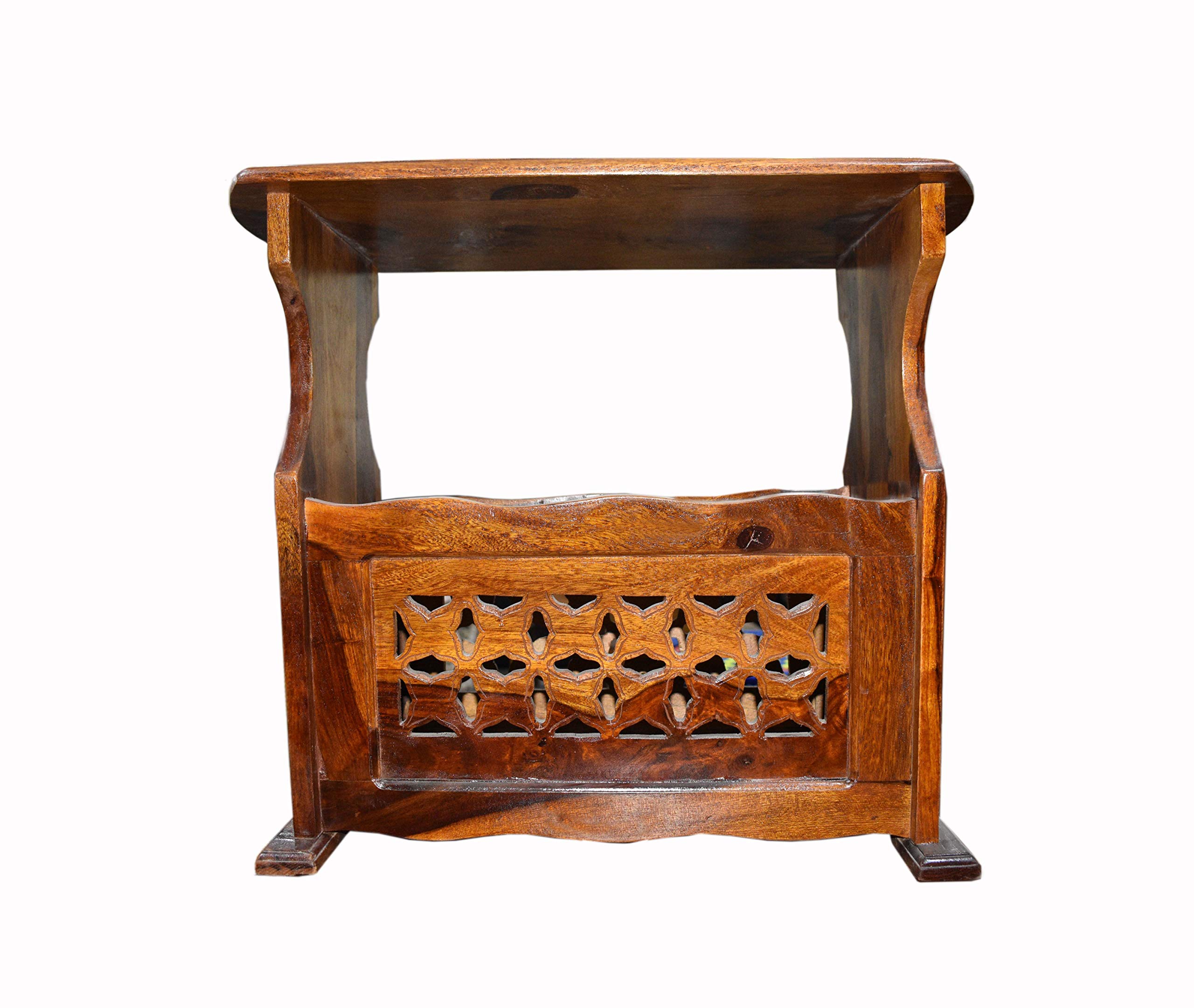 Kamoni Solid Rosewood (Sheesham) Wood Magazine Holder-picture-31