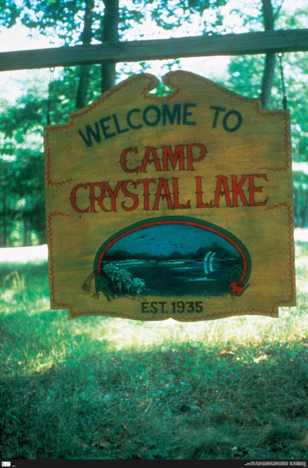 Friday The 13th - Welcome To Camp Crystal Lake Wall Poster, 34L" x 22.4W", Unframed Version