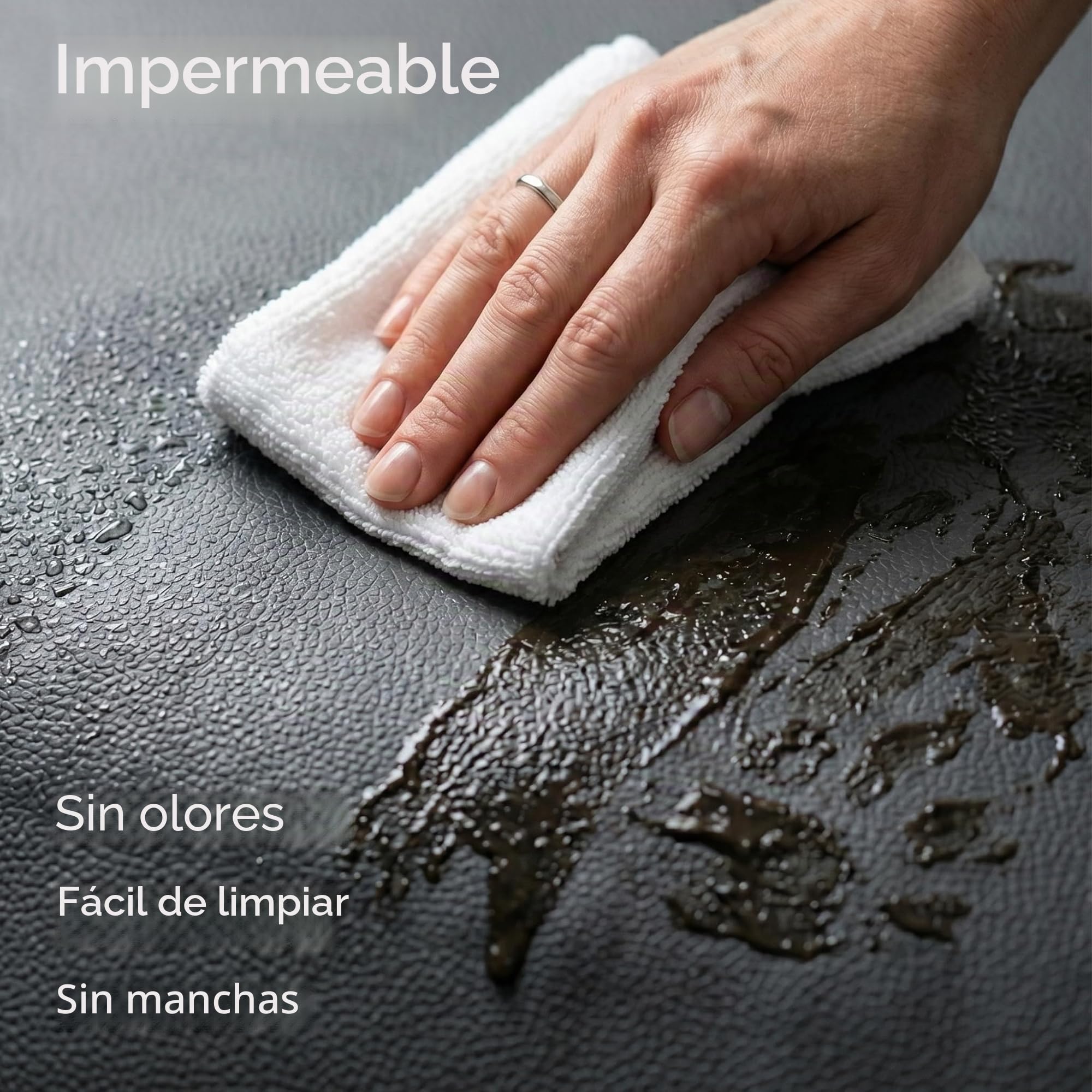 4L Textil Mario Cama Perro Ortopédica Polipiel Memory Foam Viscoelástica Impermeable Resistente Fácil de Limpiar Perros Grandes Premium 120x90 Beige