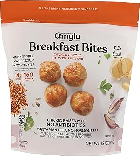 AmyLu Country Style Chicken Sausage Breakfast Bites, 12 OZ