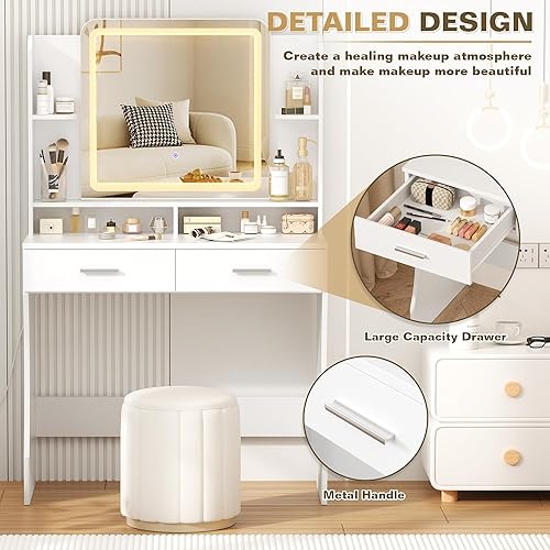 Miniatura 7 de Greenvelly Escritorio negro para computadora de oficina en forma de L con cajones de almacenamiento, escritorio de metal negro de 56 pulgadas con