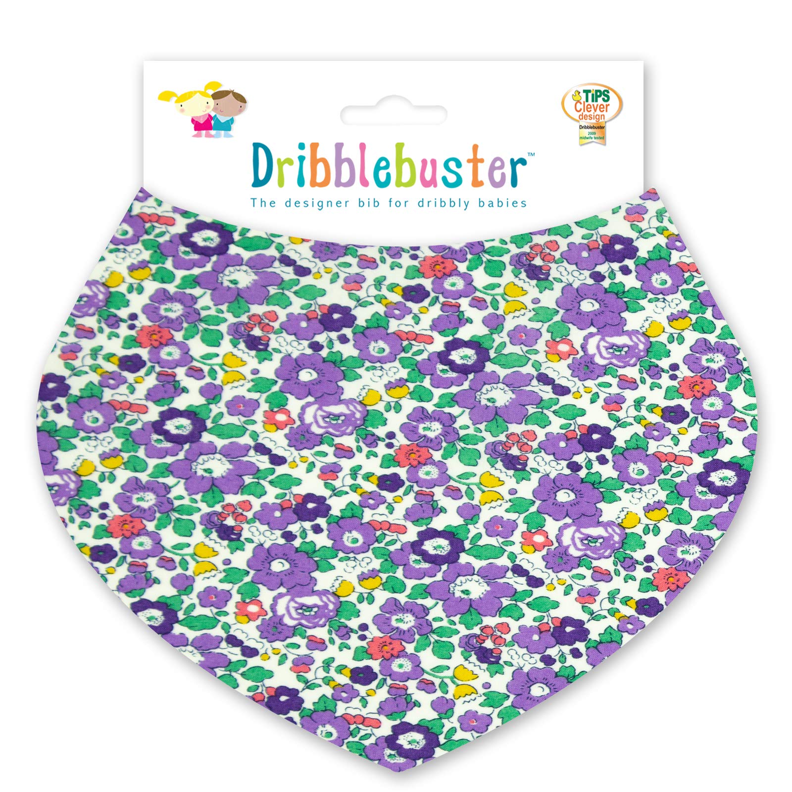 Liberty Dribble Bib Liberty Purple Betsy