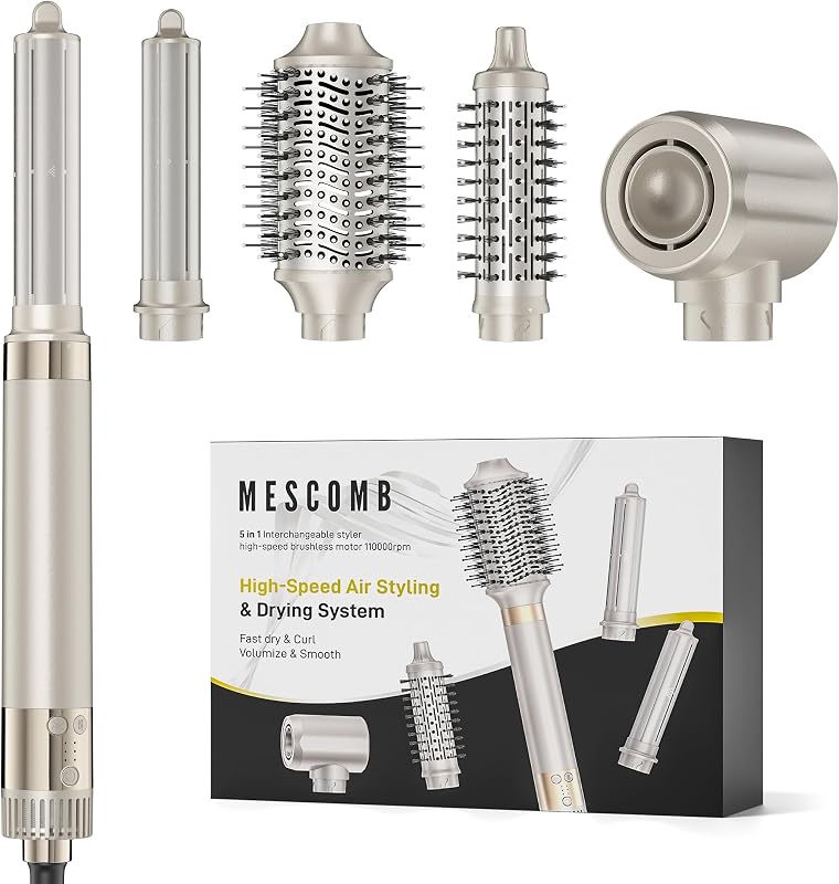 MESCOMB Air Styler 5 in 1 con spazzole
