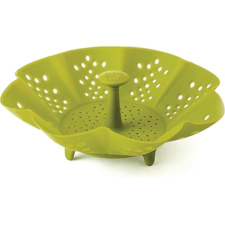 MSC International Joie Silicone Vegetable Food Steamer, Adjustable and Collapsible, Expands to 9-Inches