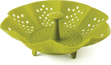 MSC International Joie Silicone Vegetable Food Steamer, Adjustable and Collapsible, Expands to 9-Inches