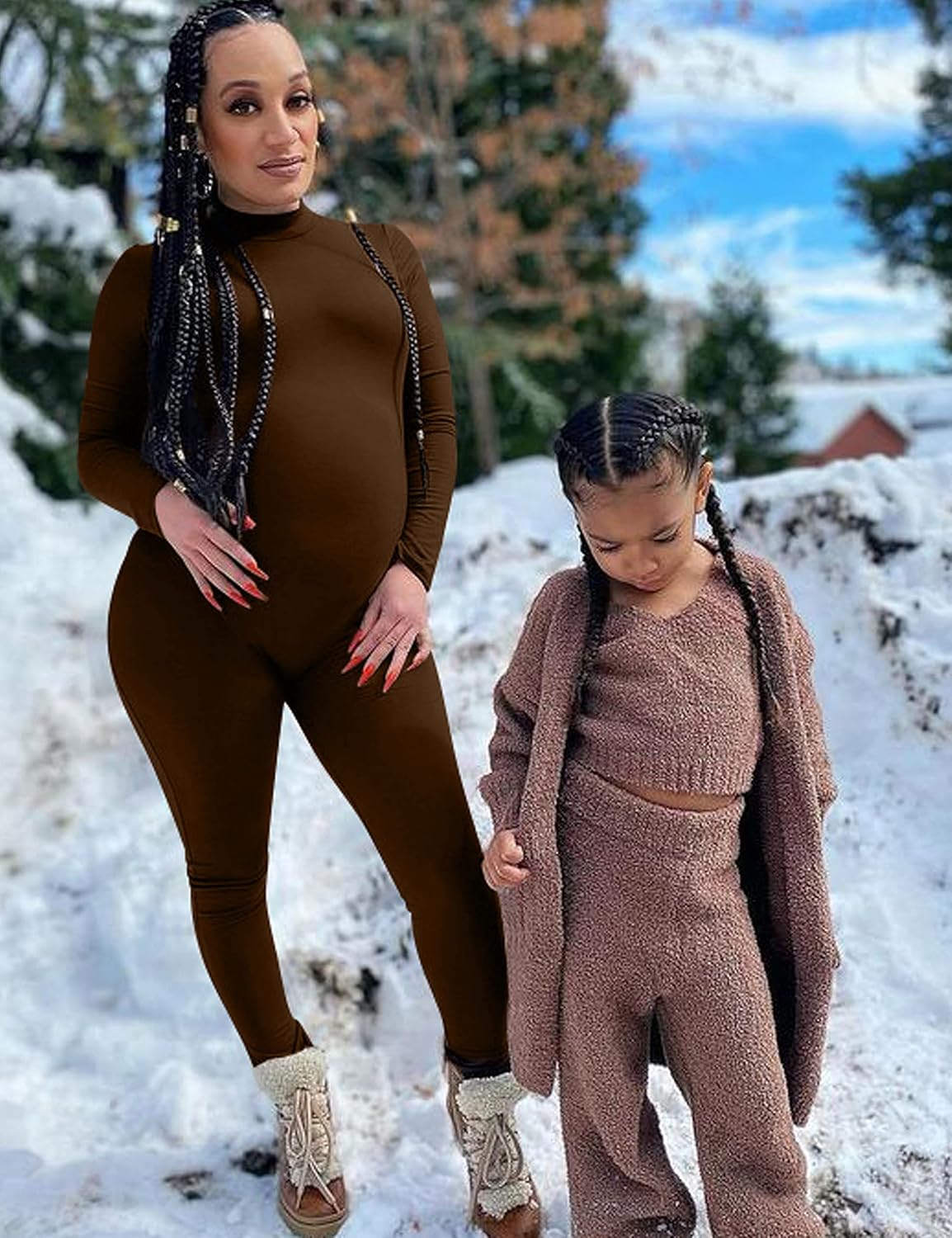 Mokoru Women's Sexy Bodycon Long Sleeve One Piece Jumpsuits Full Length Club Rompers - Image 6