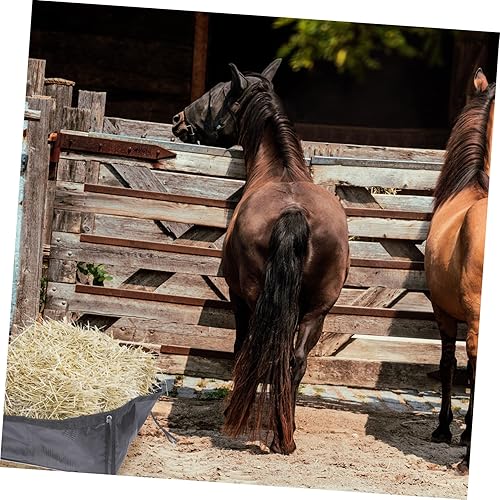 Miniatura 2 de Bolsa de heno para caballo, alimentador de heno para caballo, Saco de heno para caballos, suministros de alimentación de caballos 1000d, parte