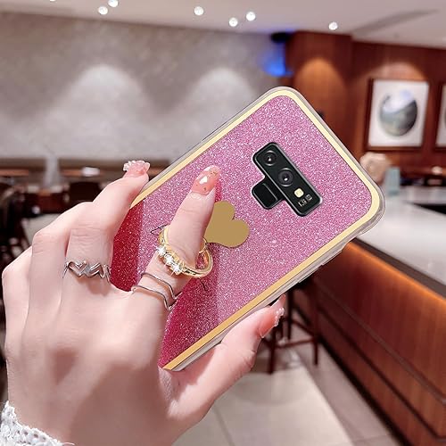 Miniatura 8 de Para Samsung Galaxy Note 9 Funda De Teléfono Niñas Mujeres Linda De Lujo Glitter Suave Funda Delgada Con Anillo Kickstand Bumper Cubierta Protectora