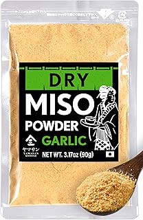 YAMASAN KYOTO UJI Japanese Dry Garlic Miso Seasoning, Freeze-Dried Miso Powder Mixed With Garlic Powder, Rich Aroma and Umami, No Additives, Vegan, Made in Japan 90g(3.17oz)