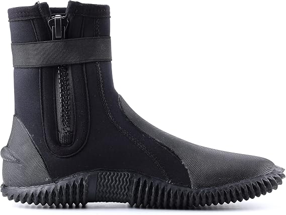 Neoprene Dive Boots Zippered Premium 3mm 5mm with Anti-Slip Sole for Water Sports Scuba Diving Snorkeling Rafting Kayaking Windsurfing