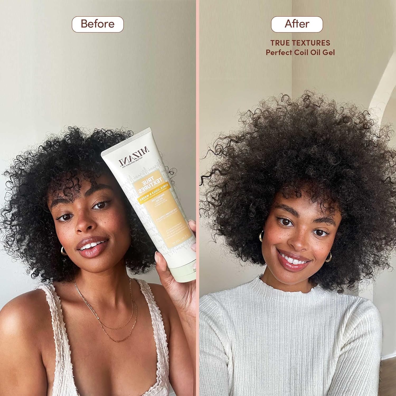Mizani True Textures Perfect Coil Oil Gel - Curly Hair Gel for Wash and Go Styles, with Olive & Coconut Oil, Anti Frizz, Silicone-Free, No Drying Alcohols, Paraben-Free - Image 2