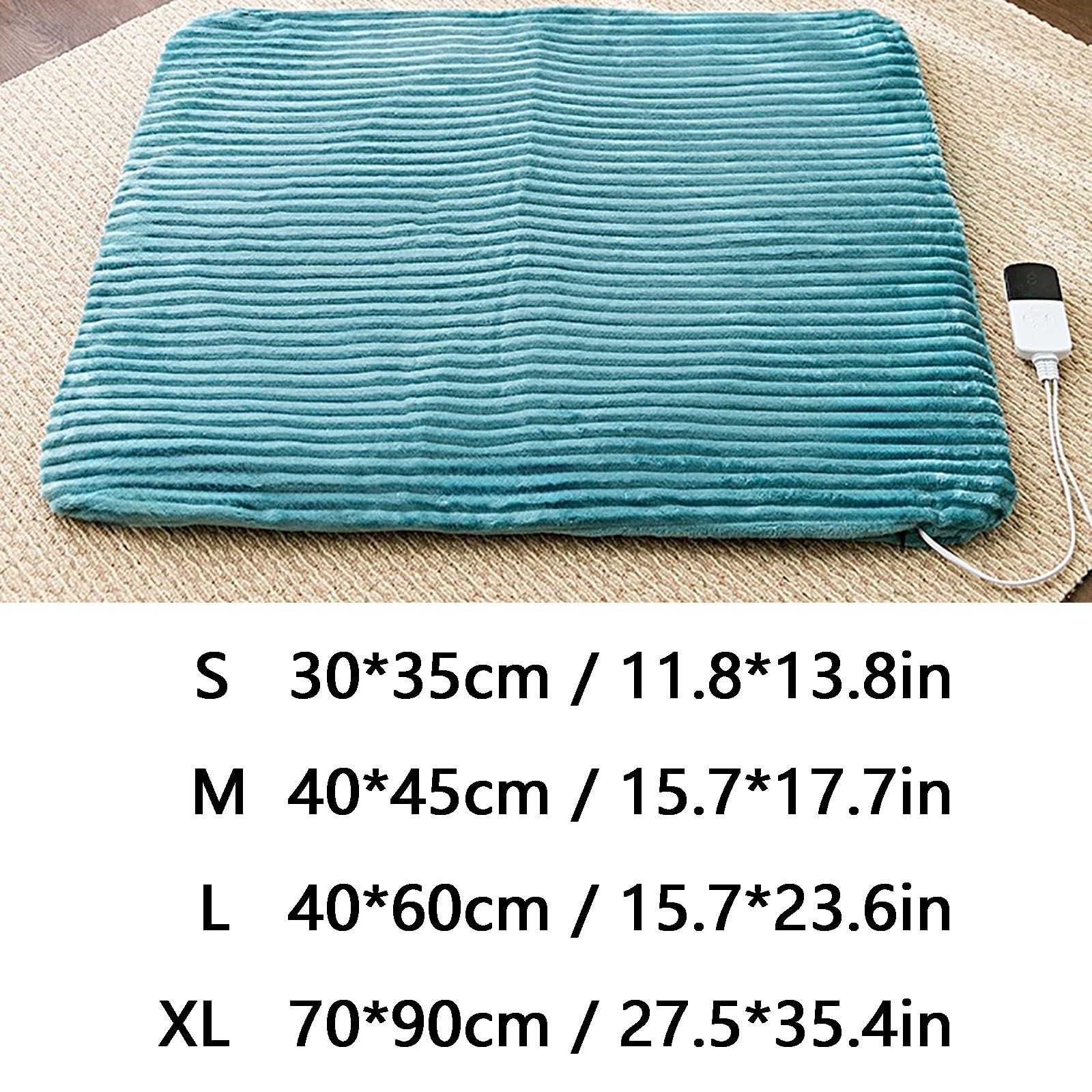 Einstellbare 9 Temperaturstufen und 5 Timer, waschbarer Bezug(X Large)