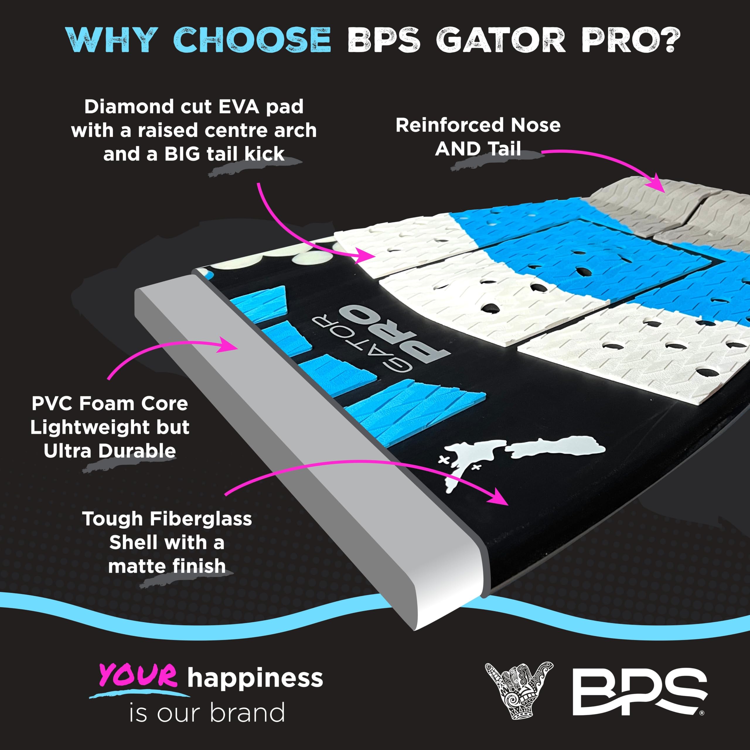 Amazon.com : BPS 'Gator PRO' Fiberglass Skimboard (44 Inch) - No