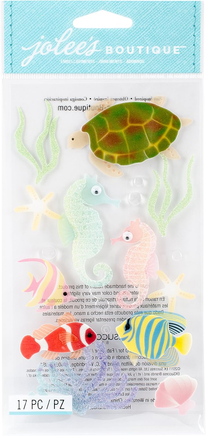 Jolees Boutique Dimensional Stickers, Sea Horses