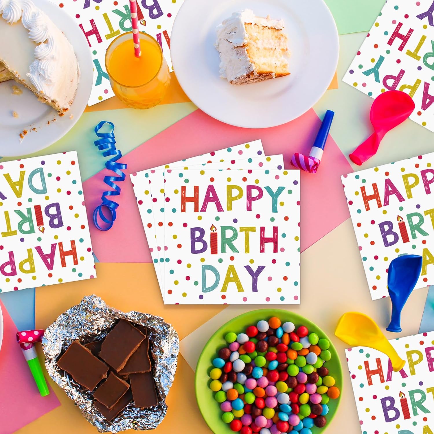 Birthday Table Napkins, Soft Paper Napkins,Happy Birthday Theme Napkins for Dinner Napkins,Soft Paper Napkins Tables Tissue for Girls Boys Birthday Party Decorations, Baby Showers - Image 6