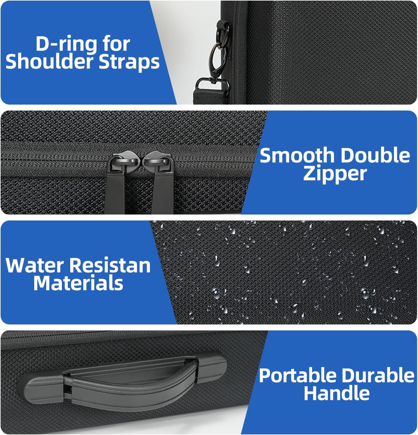 Hard Travel Case for HP OfficeJet 250 All-in-One Portable Printer (CZ992A), Printer Storage Carrying Bag with Padded Protection and Adjustable Shoulder Strap (Case Only)