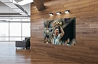 Vista 88 de SpiritualHands Póster de Lionel Messi, lienzo artístico de pared de Messi Argentina, carteles de fútbol de Leo Messi para dormitorio de niños