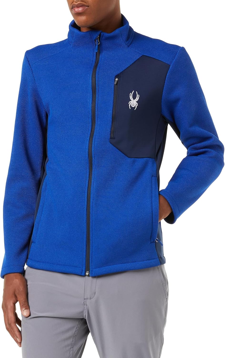 Spyder Men's Bandit Hybrid Full Zip Mid Layer Jacket
